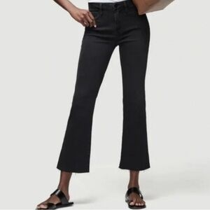 Frame Denim faded Black le crop mini boot jeans size 28